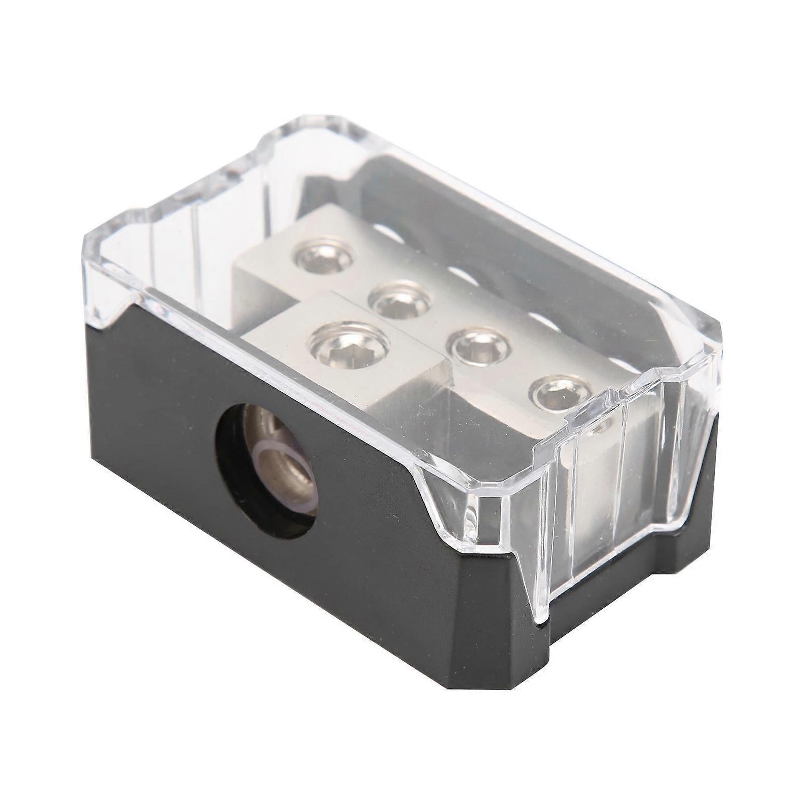 Power Distribution Block Fuse Holder 1x0GA/1GA Input 4x4GA Output T Type for Auto Boat Audio System