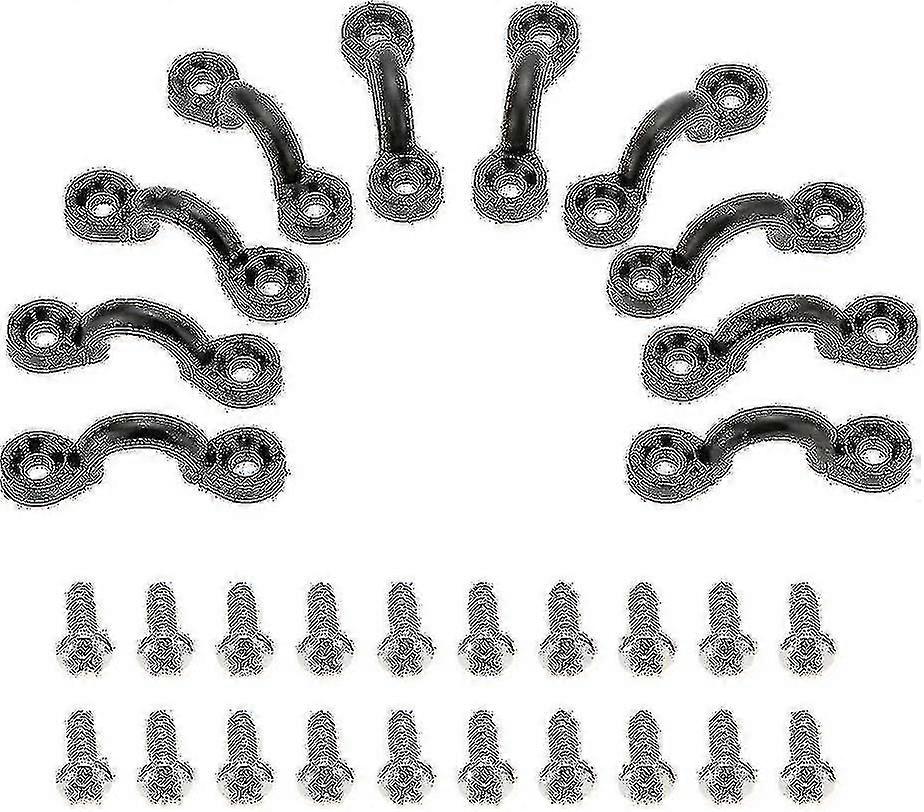 10 Nylon Bungee Deck Loops To Fasten The Eyelet Strap 20 Screws, Suitable For Boat Kayak Deck Riggin