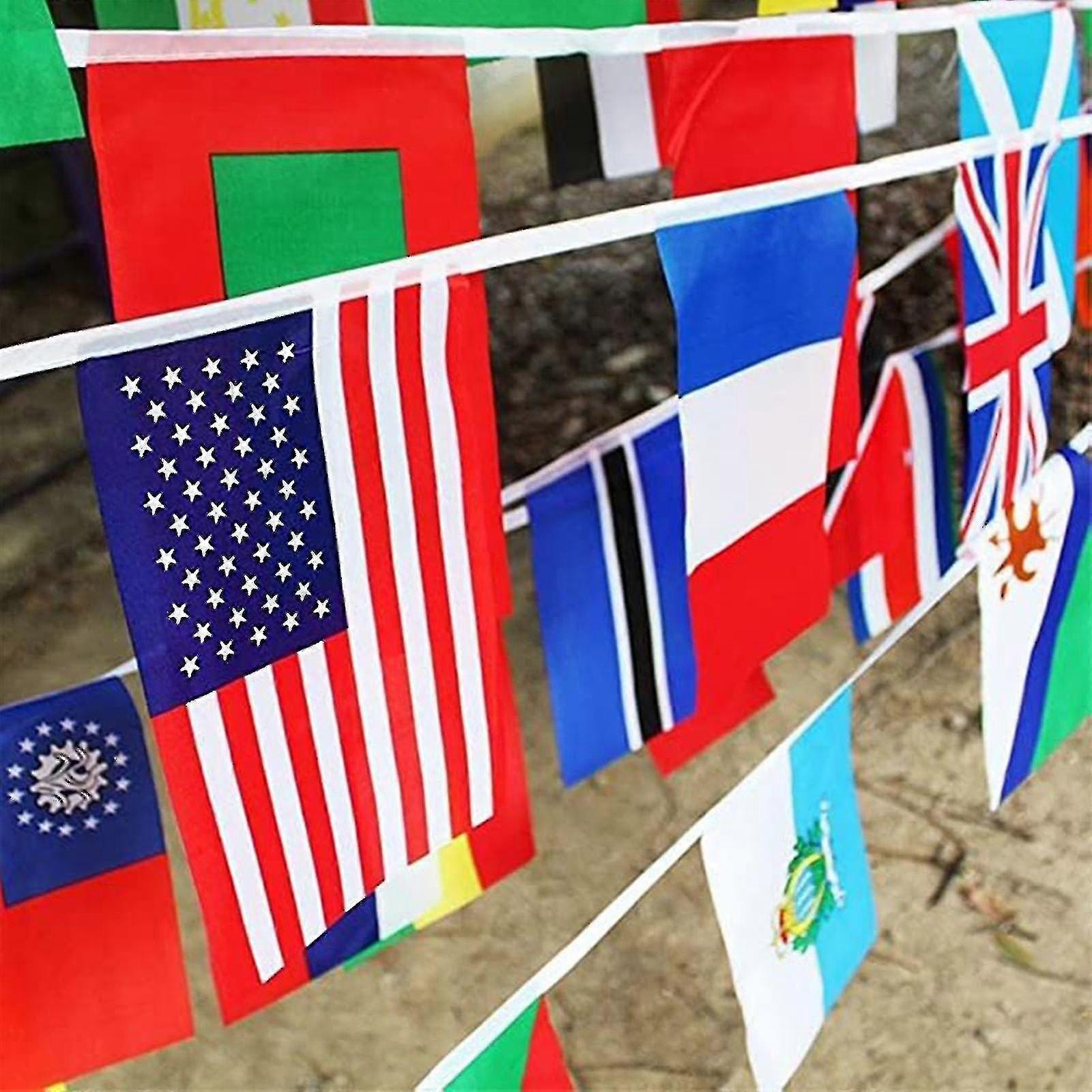 100 Länder String Flag International Bunting Wimpel Banner Dekoration