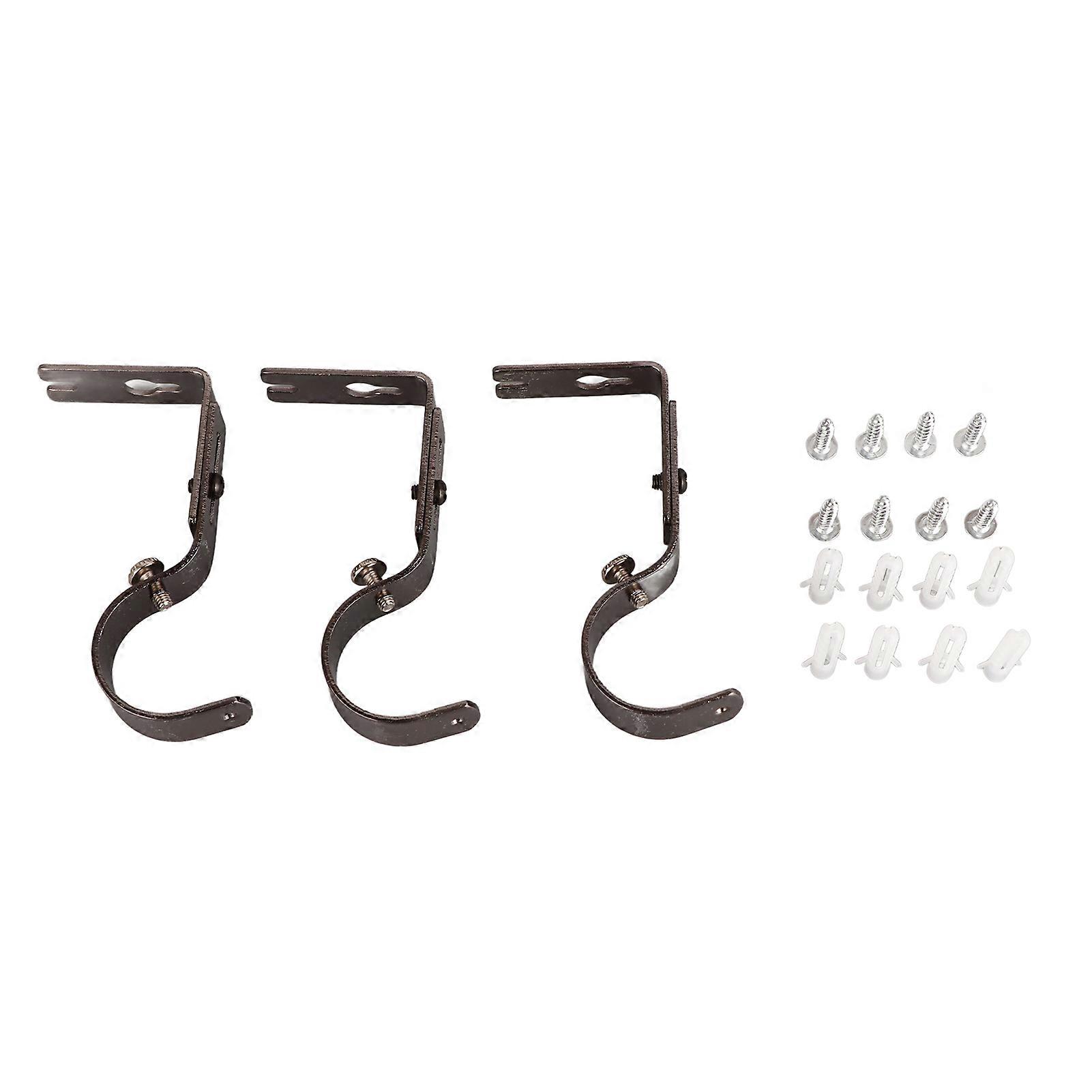 3st Gardinstång Krokhållare Järnfäste Universell Design Heminredning för sovrum