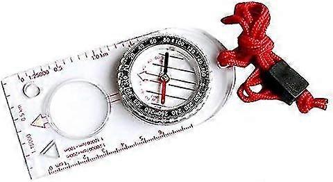 Compass (Base for Survival, Orientation, Navigation, Backpack)   Magnetic Heading, Liquid Filled, Azimuth Bearing, Base Plate with Map Ruler