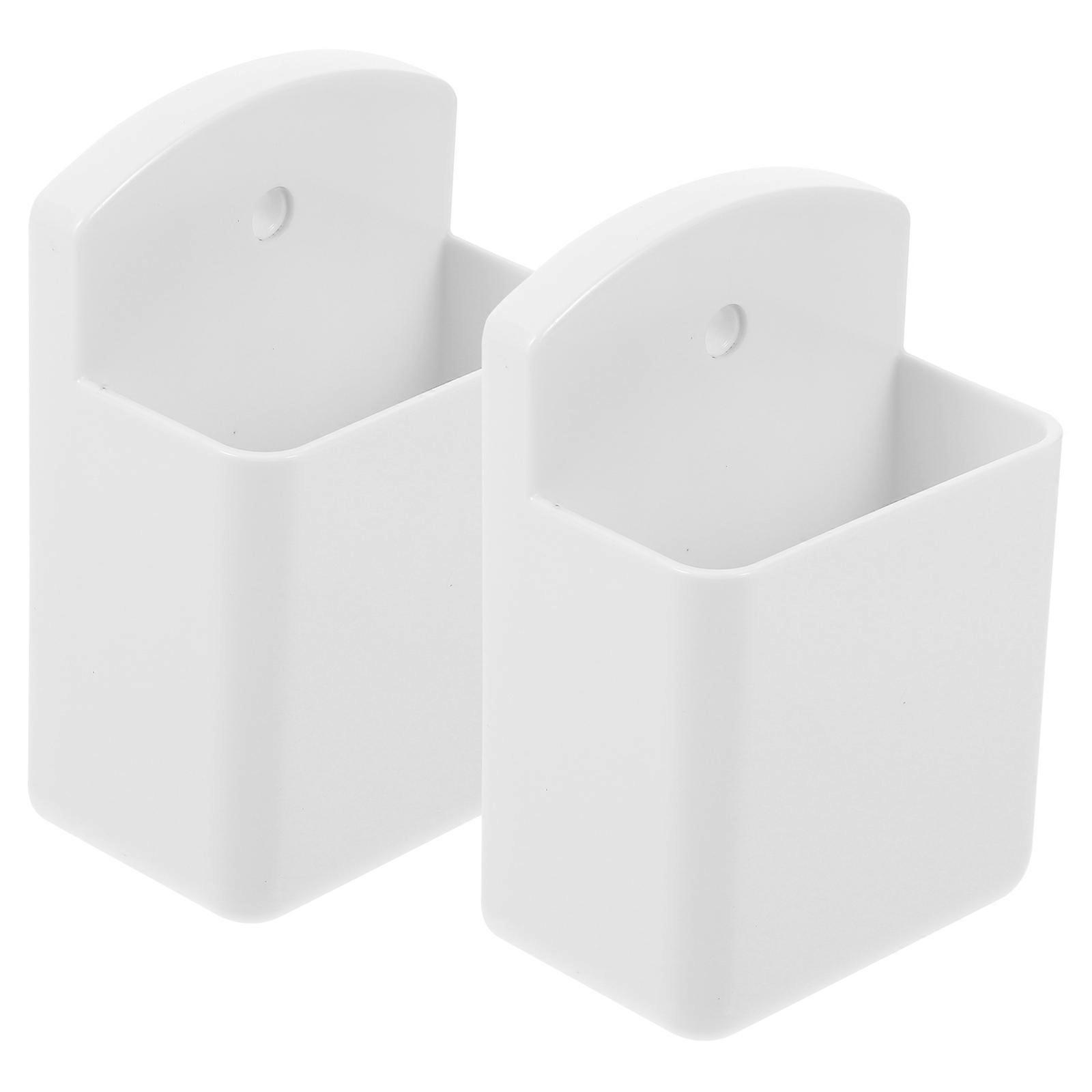 2pcs Wall Mounted Remote Controller Holder No Drilling Remote Wall Organizer Fan Remote Wall Rack