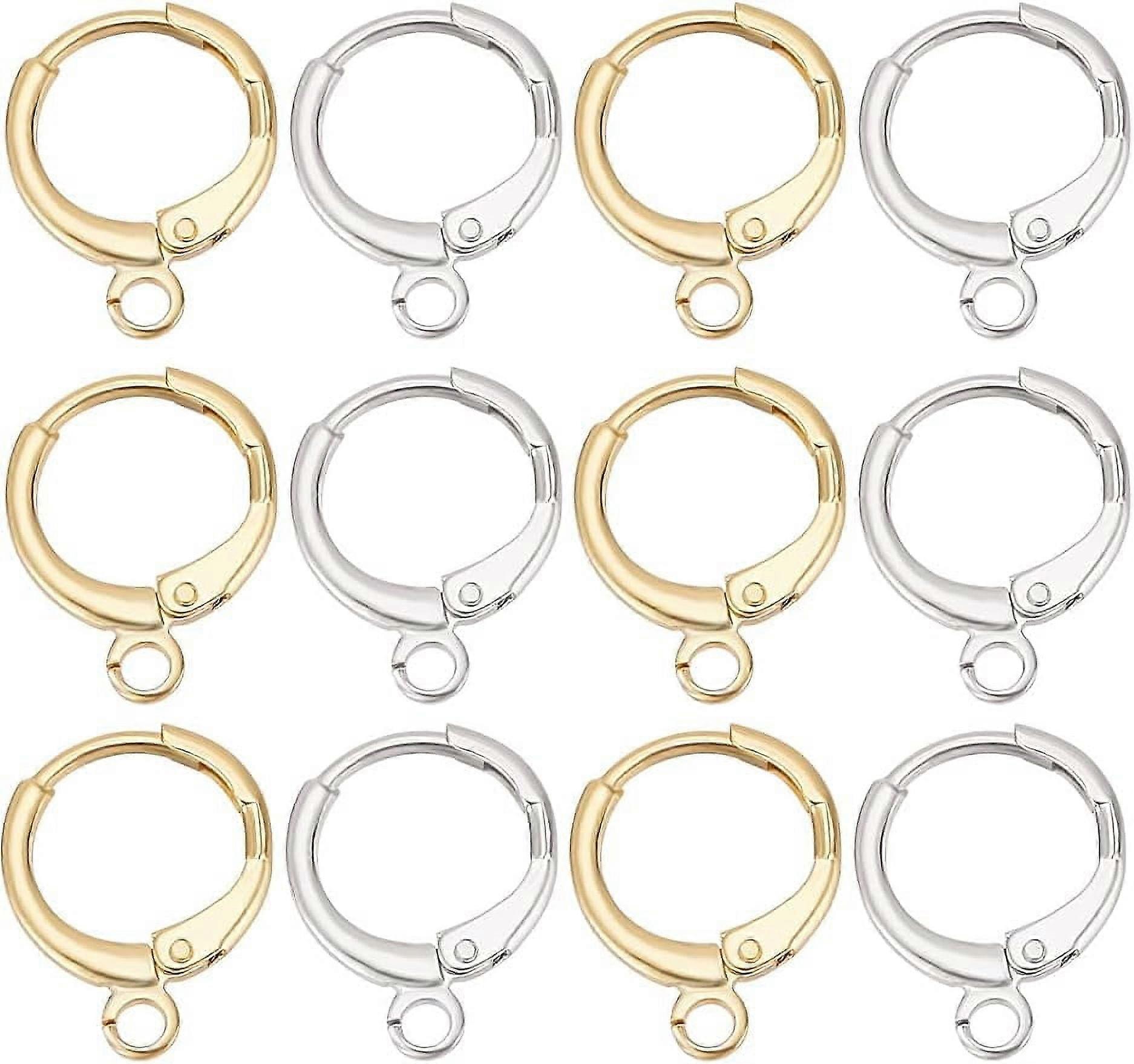 20Pairs Huggie Hoop Leverback Earring Hooks