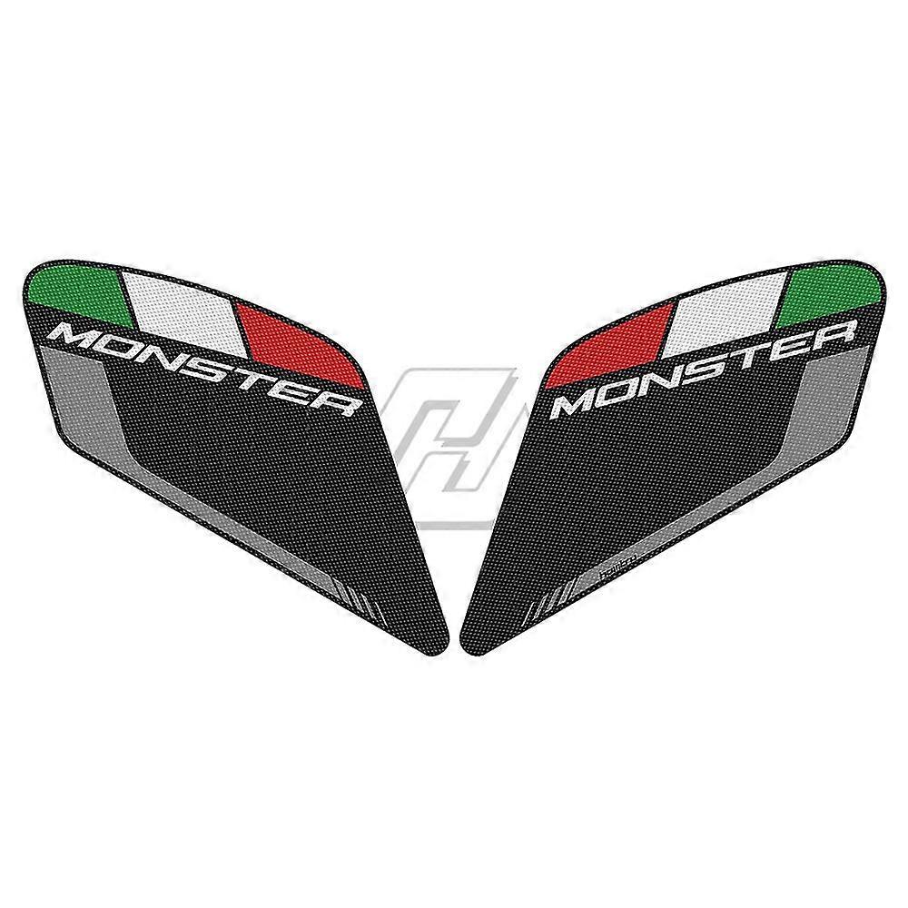 אופנוע נגד החלקה צד כרית טנק הגנה על כרית כרית אחיזה מזרן הברך עבור מפלצת דוקאטי 797 821 1200 2017-2019