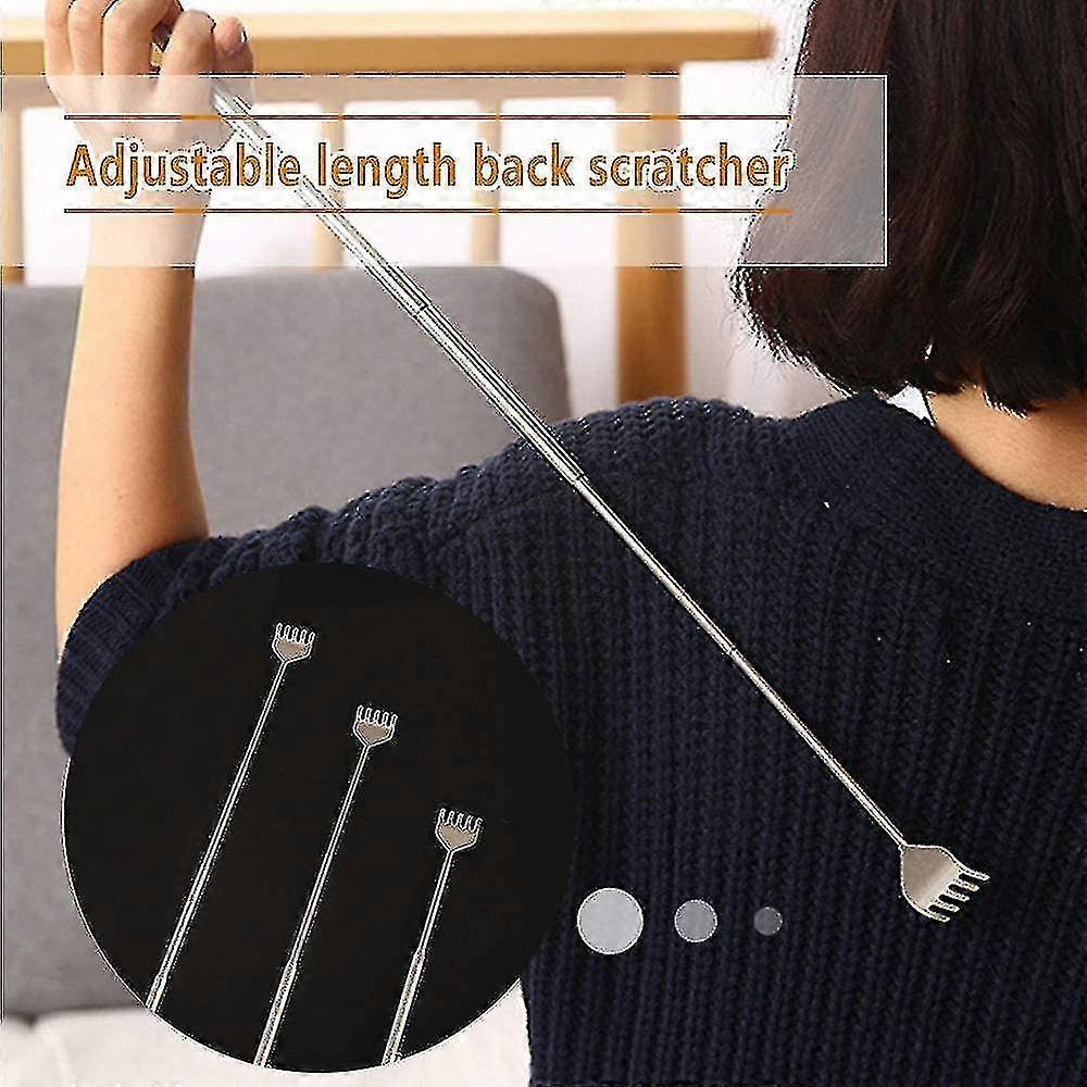 Back Scraper, Telescopic Back Scraper Stainless Steel H