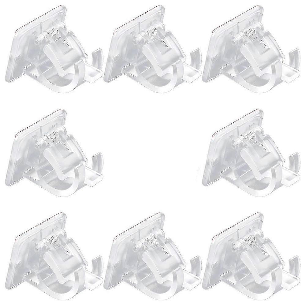 Self-adhesive Curtain Rod Bracket Drapery Hook Holders Fixing Rod Holder Curtain Pole Wall Brackets
