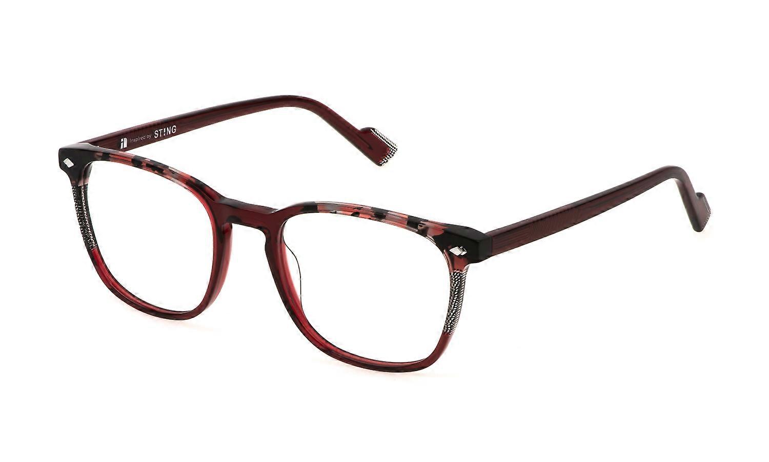 Eyewear Frames Sting VST509 V64Y ROSSO BORDEAUX Transparent LUCIDO 53/20/145 UNISEX
