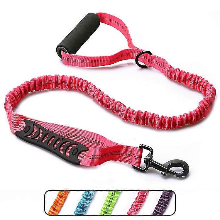 Highly Reflective Heavy Duty Elastic Bungee Medium and Large Dog, Leash Shock Absorbing with Comfortable Padded Handle and Traffic Handle Suitable for