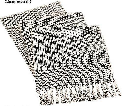 Table Runner Cotton Linen Dustproof Waterproof Decoration