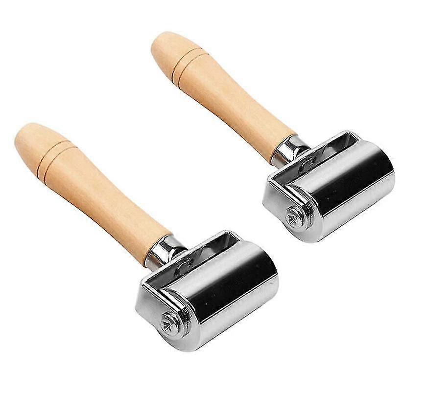 Leather Edge Roller Leather Glue Laminating Tool (60mm/2.4") 2pc