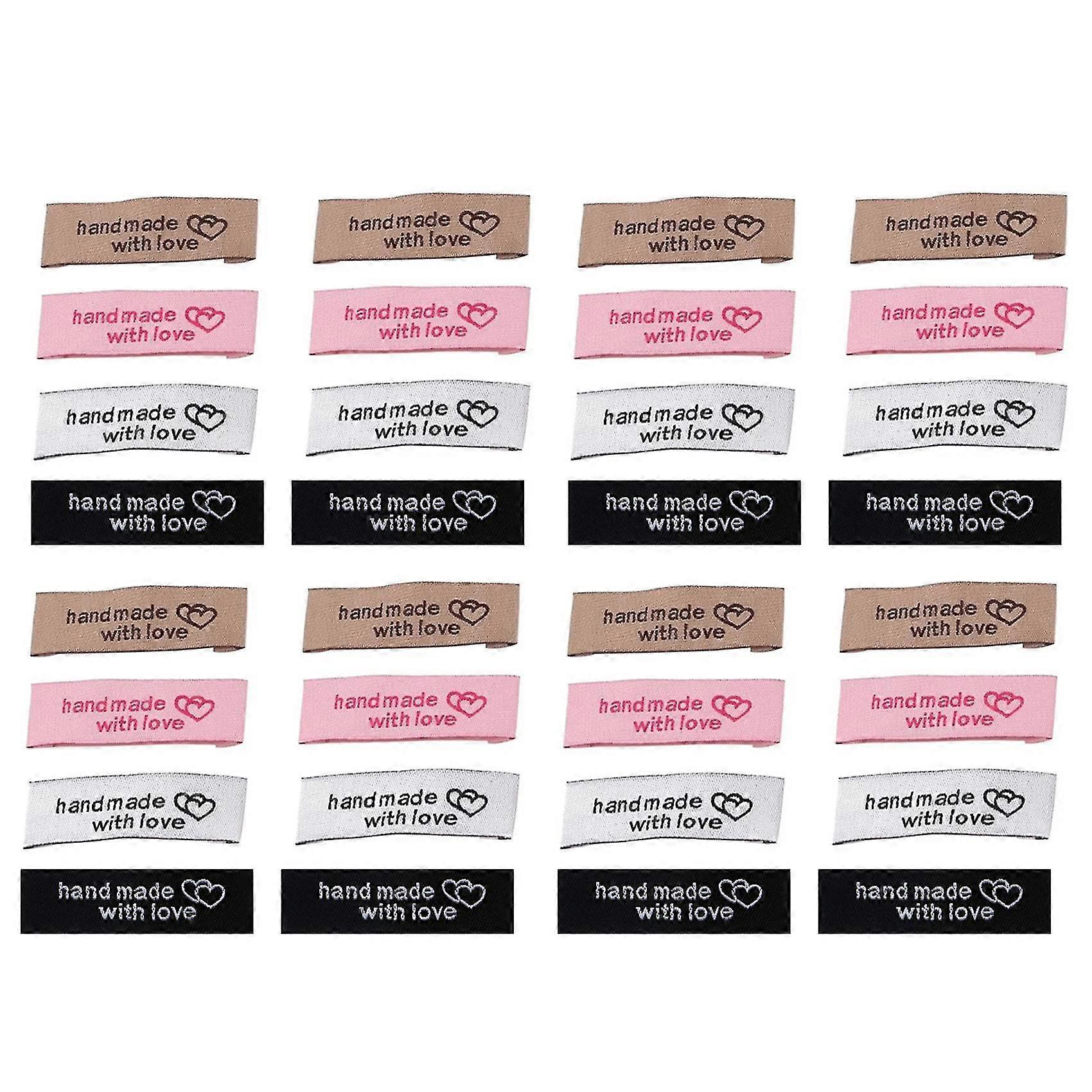 120 قطعة شخصية تسميات الخياطة خياطة على الملابس تسميات اليدوية نمط القلب تسمية العلامات