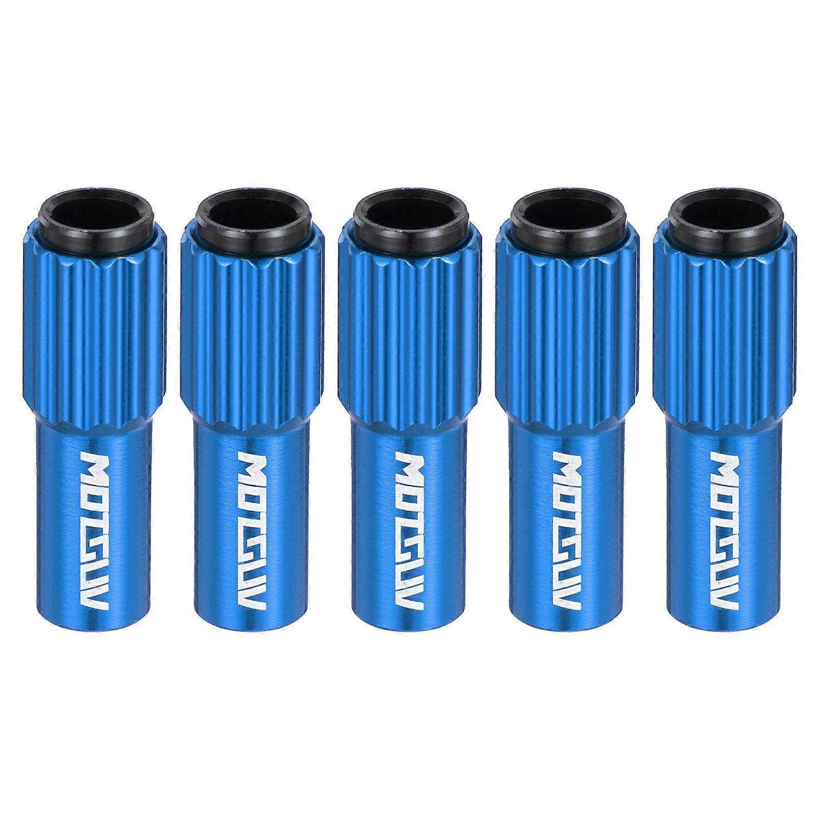 Kaesi 5Pcs 4MM Useful Fine Adjustment Screw Wave Anti-skid Design Convenient to Operate Lightweight Durable Bike Cable Screw for Road Bike