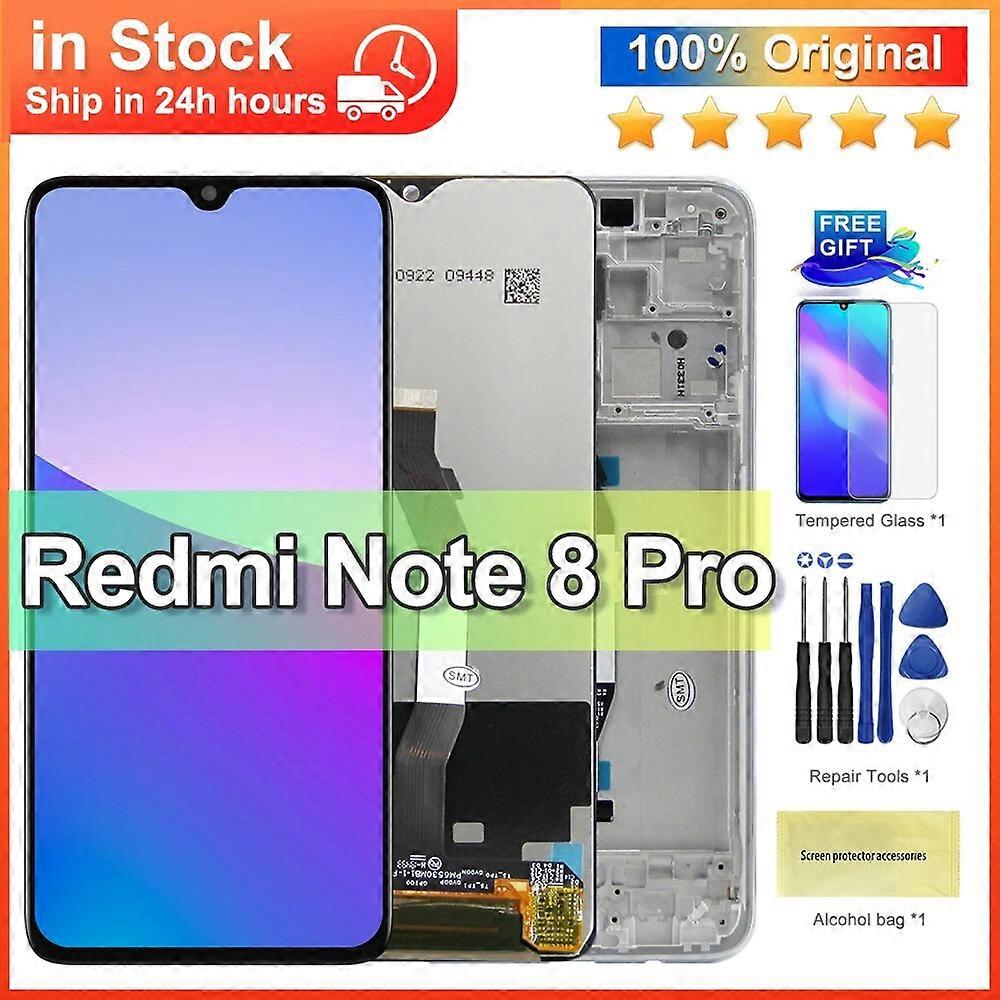 AAA Quality LCD For Xiaomi Redmi Note 8 Pro LCD Display Screen with Frame For Redmi Note8Pro M1906G7I Display Screen