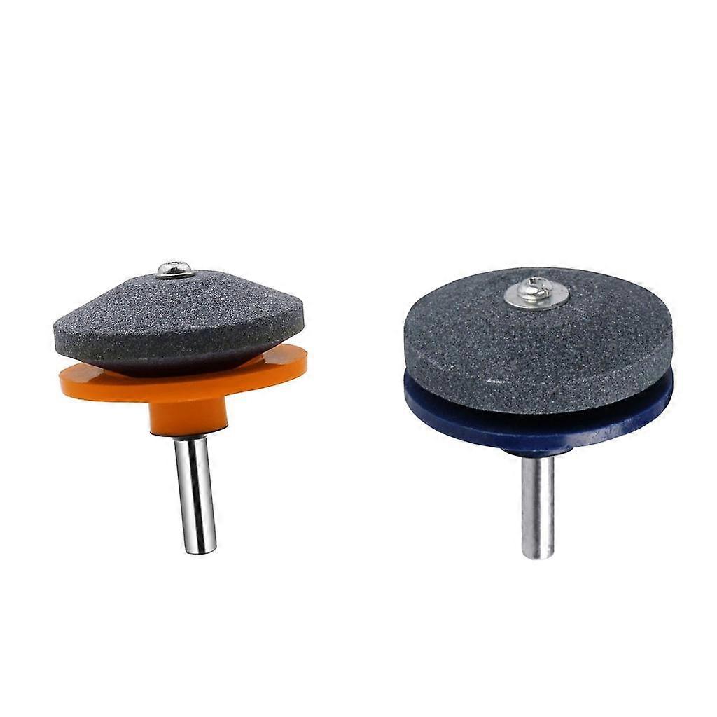 2pcs Rotary Lawnmower  Sharpener  Grinder for Power /Hand Drill