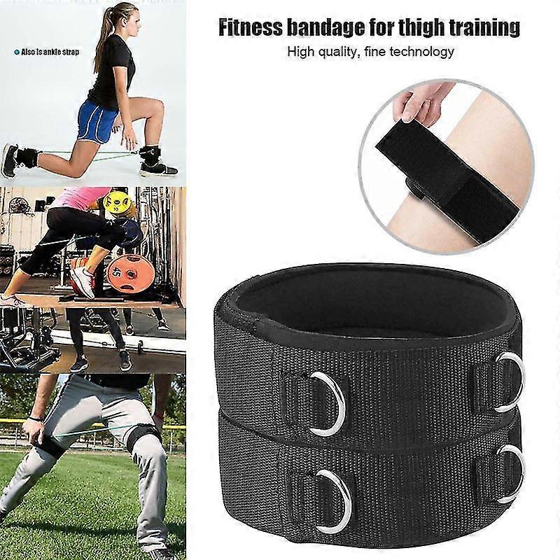 1 زوج حزام الفخذ النيوبرين مبطن اللياقة البدنية الساقين الكفة قوة التدريب حزام