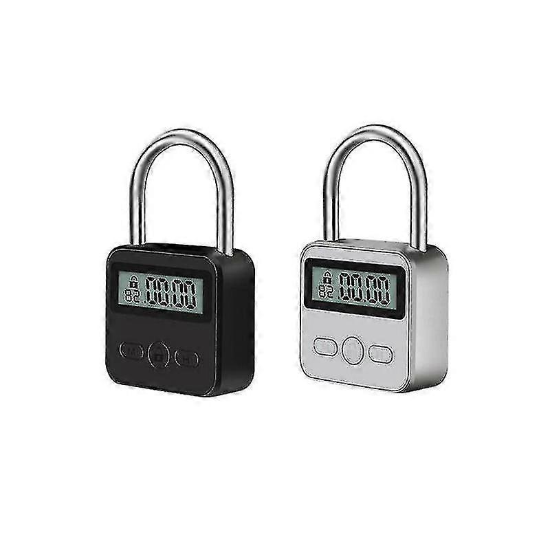 Smart Lock Metal Timing Lock Electronic Lock Timer Padlock Luggage Padlock Rechargeable