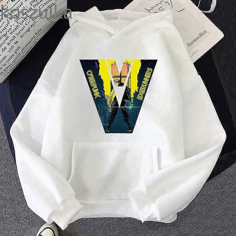 2022 New Cyberpunk: Sudadera con capucha con estampado de Edge Runner David Around Fleece