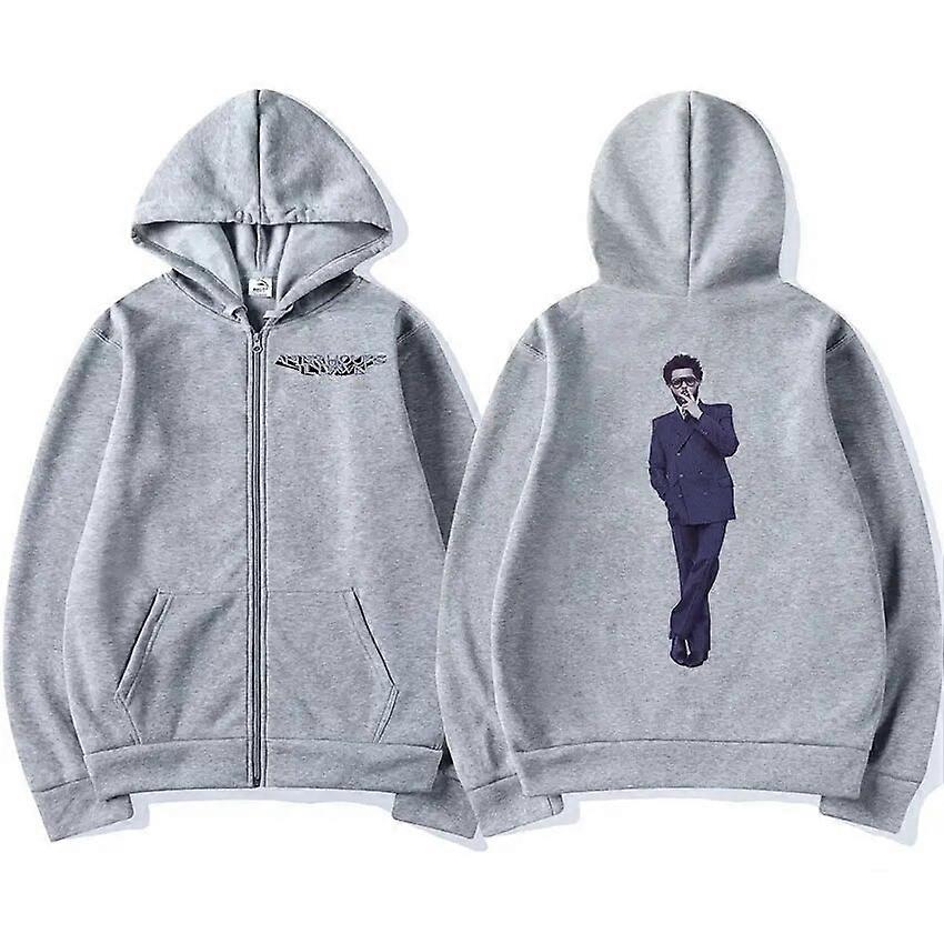 זמר The Weeknd After Hours Til Dawn Tour 2023 קפוצ'ון רוכסן חדש גברים נשים סוודר סוודר רוכסן למעלה מעילים בגדי רחוב