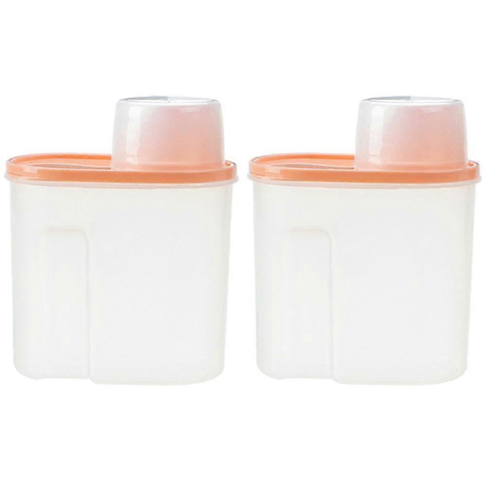 Airtight Dry Food Storage Containers, Bpa Free Plastic Storage Bin Dispenser With Pourable Spout, Measuring Cup For Cereal, Flour And Baking