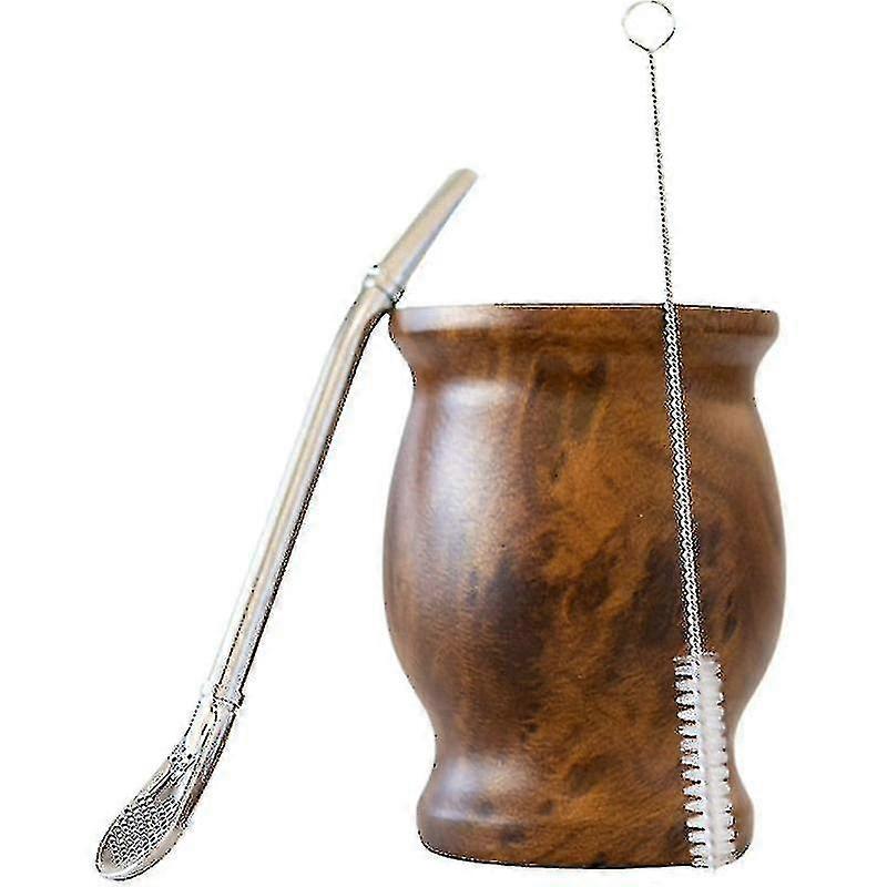 18/8 Σετ φλιτζανιών τσαγιού Yerba Mate με διπλά τοιχώματα από ανοξείδωτο ατσάλι