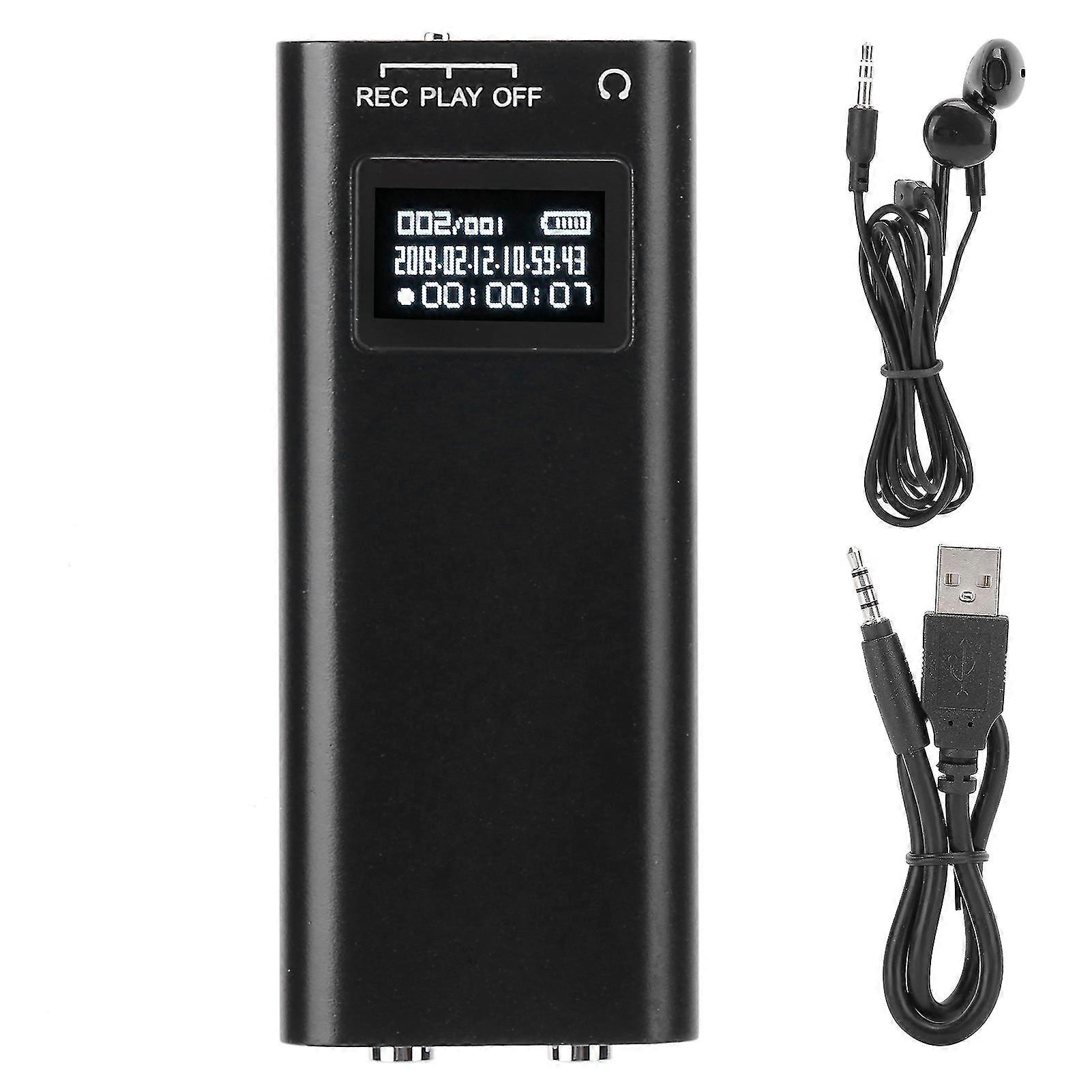 8GB Mini Portable Digital Voice Recorder MP3 Player for Meeting