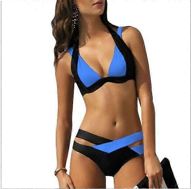 Women Bikini Swimsuit Summer bandage Style Color patched pattern various color Plus Size