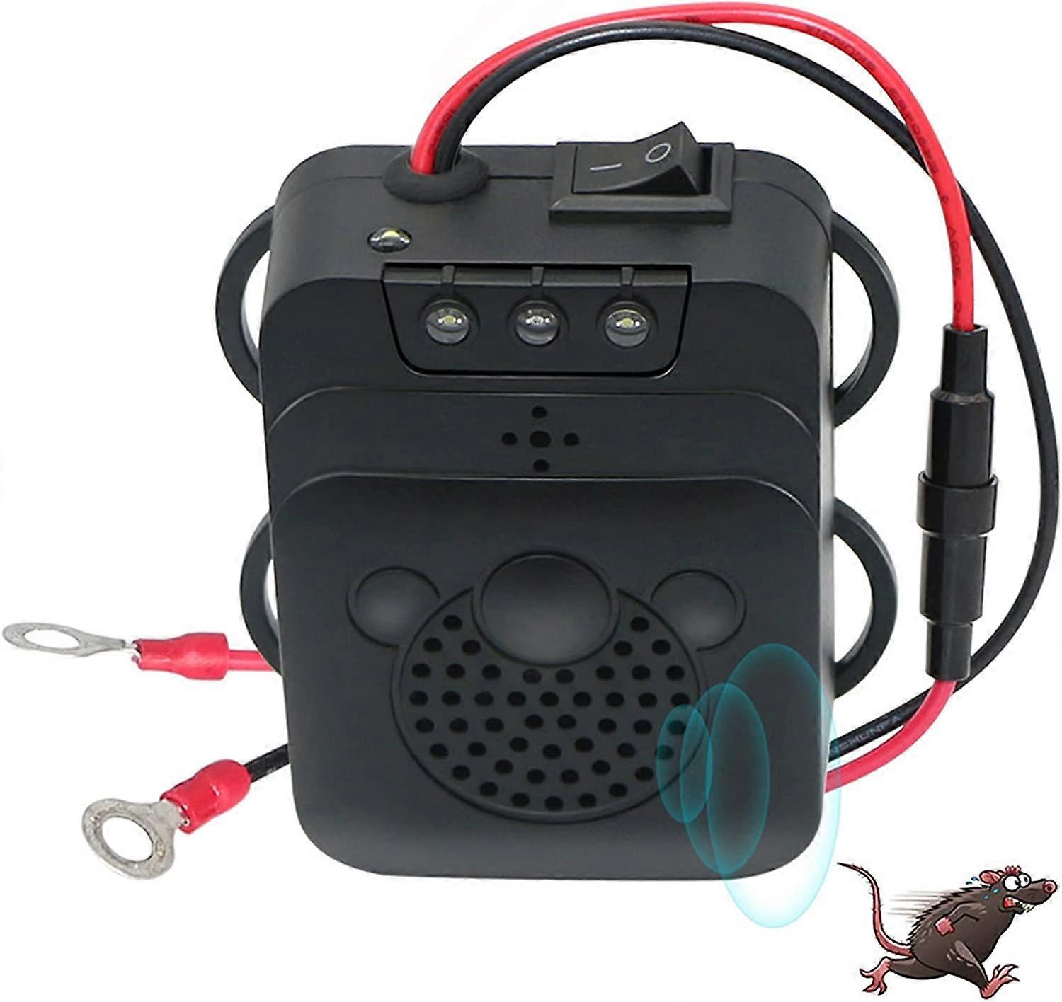 Ultrasonic Car Repellent | with LED Strobe, Car Garage Rodents Mice Critters Home Garage Attic Camping