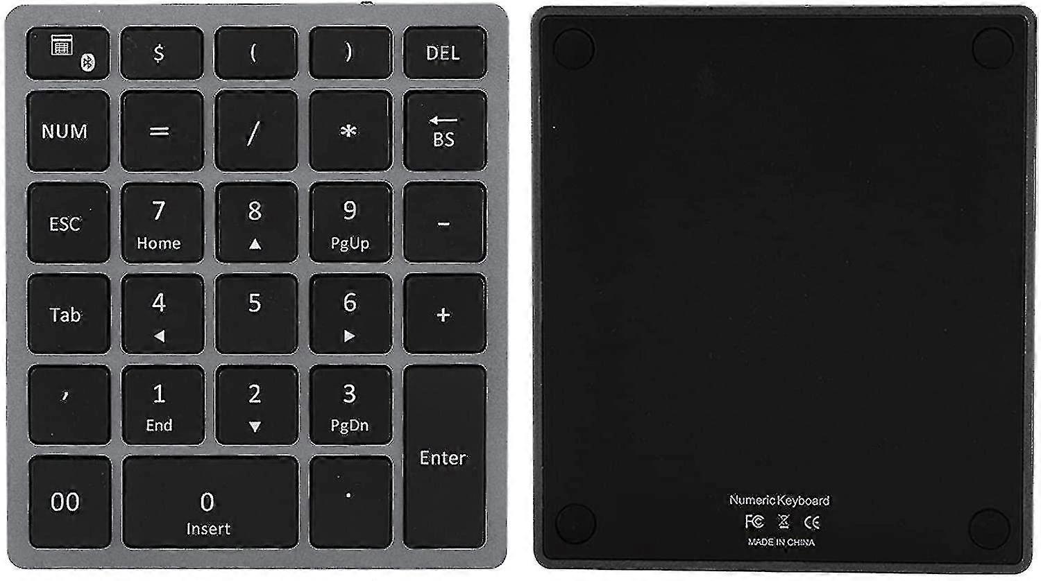 Attoe Mini Numeric Keypad, Bluetooth Numeric Keypad, 28 Keys Computer Keyboard, Ergonomically Dip Angle Design, 350mah Large Battery, Compatible With