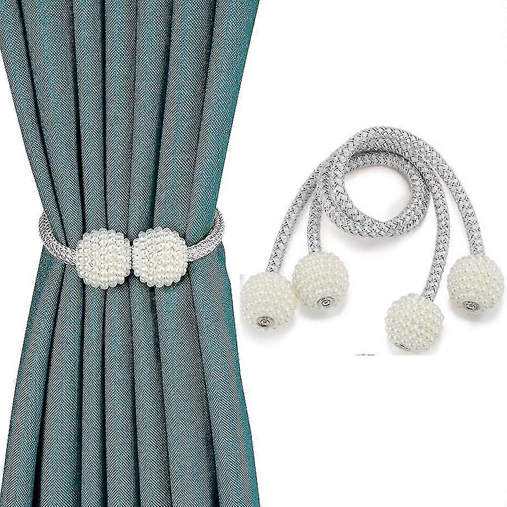 2pcs Magnetic Curtain Tiebacks Clips Decorative Rope Holdbacks