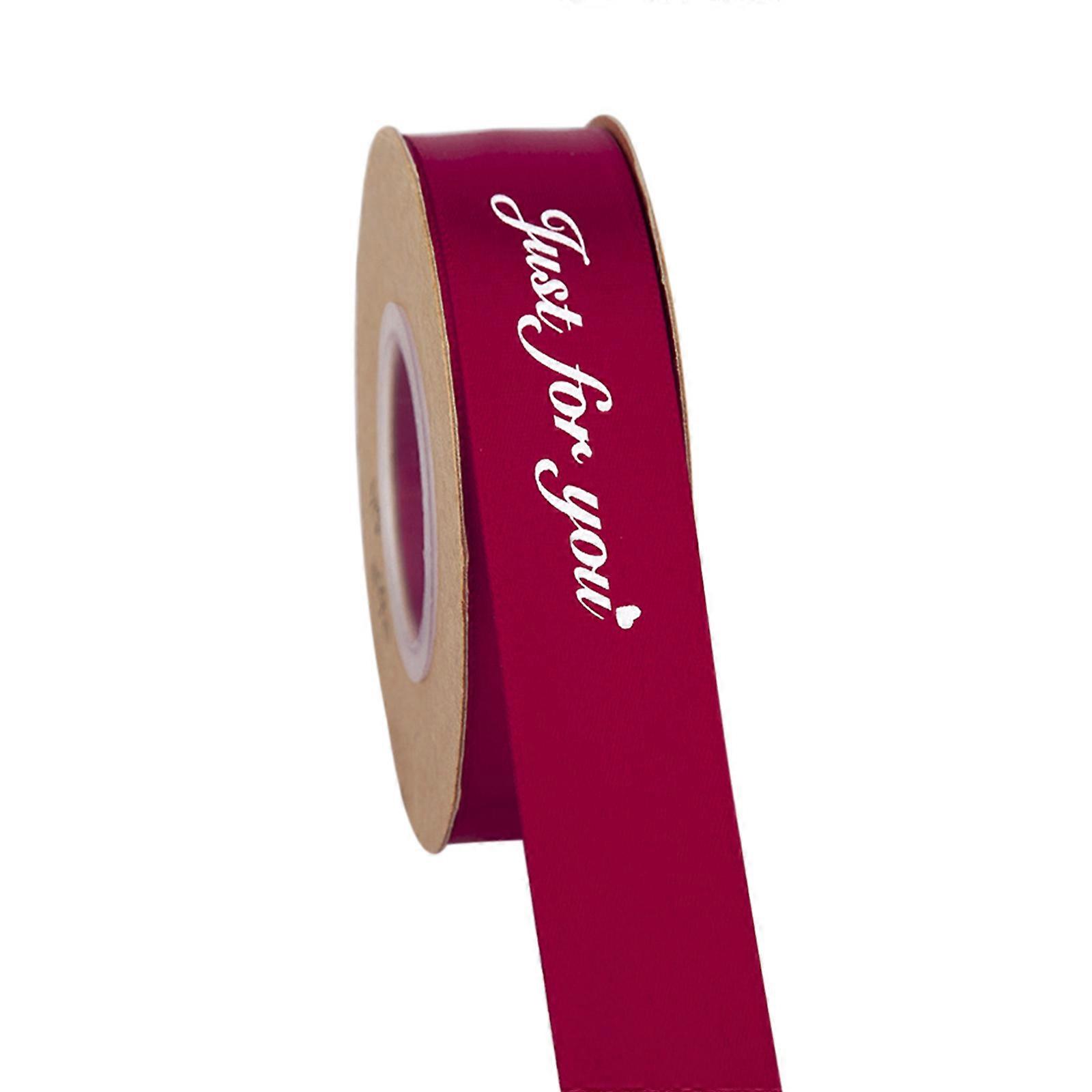 Printing Just for You Wrapping Ribbon 0.98 in Width Christmas Wreath Ribbon