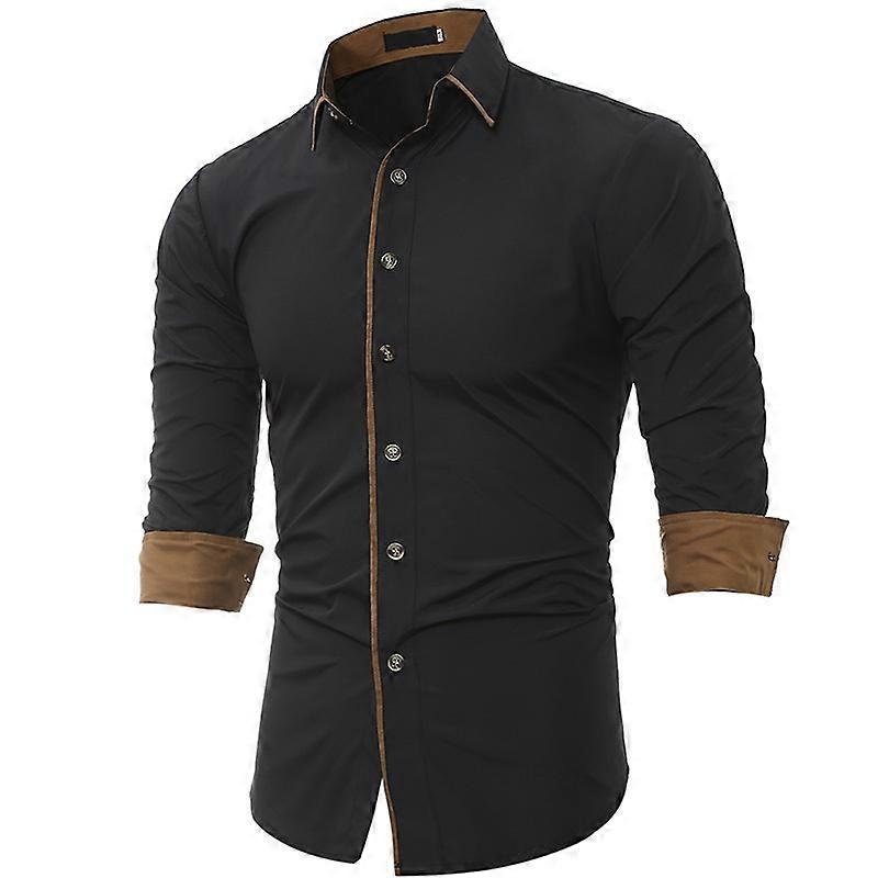 Camicia da uomo in cotone a maniche lunghe