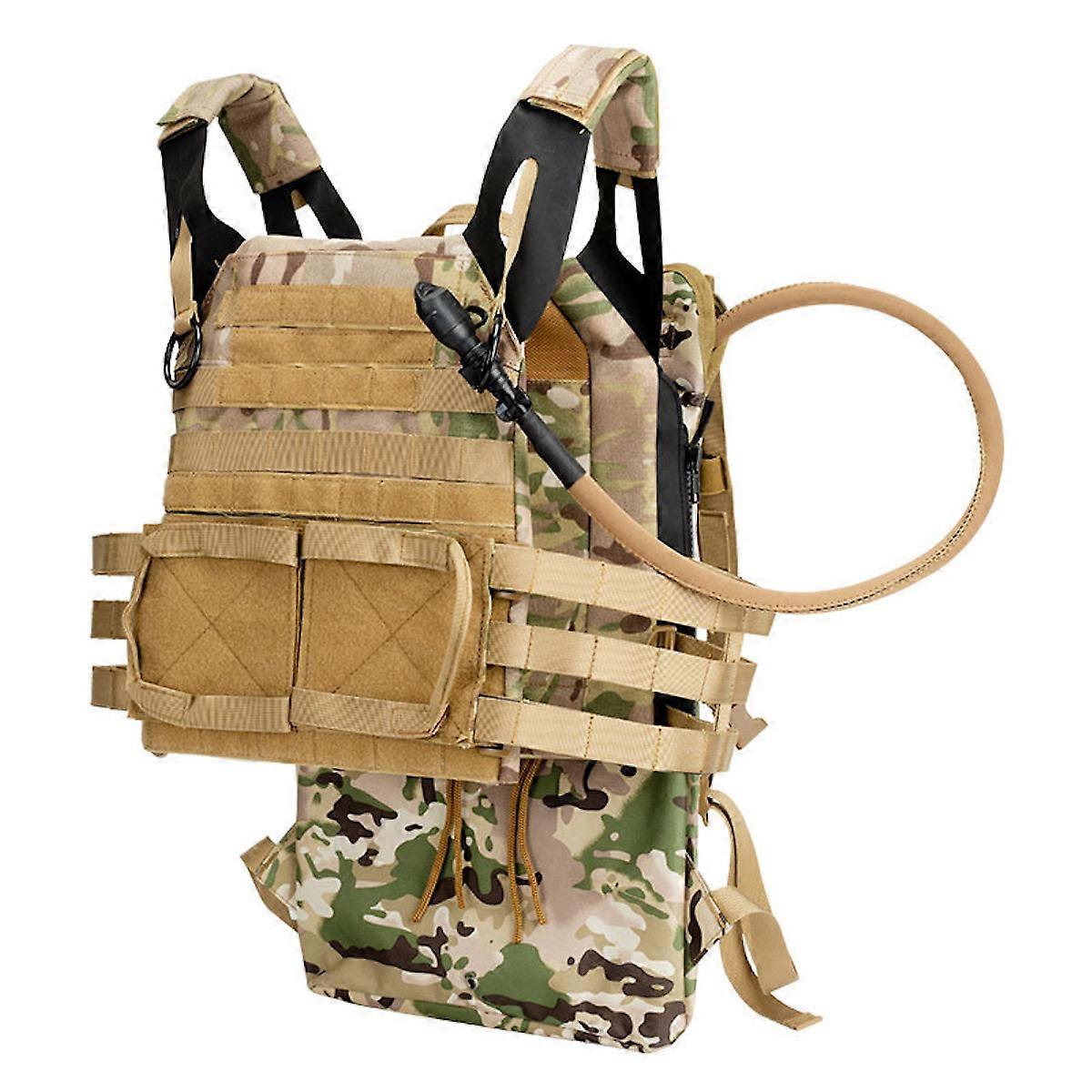 Tactical Vest Water Bag Combination Suit Large Capacity Molle System Outdoor Training Suit