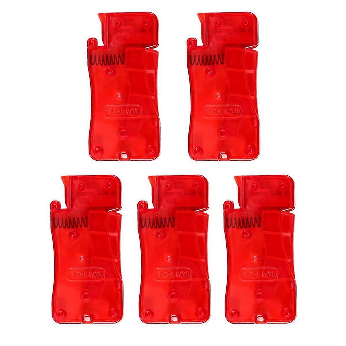 Auto Needle Threader for Hand Sewing, New Simple Needle Threader, Easy to Use Needle Threaders Tool,Red 5pcs