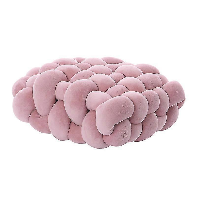 Solid Color Square Woven Throw Pillow