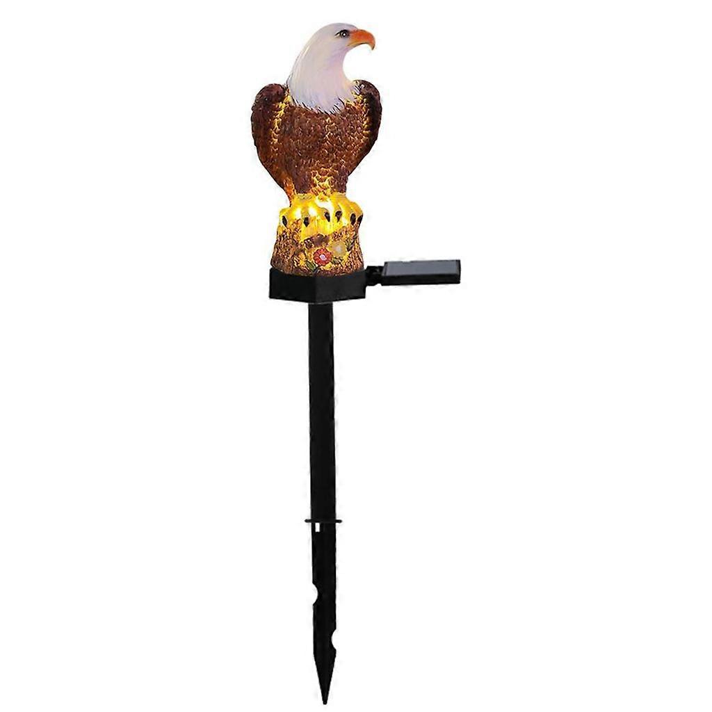 Ground Plug Solar Resin Waterproof Eagle-shaped LED Lanscape Lawn Night Light