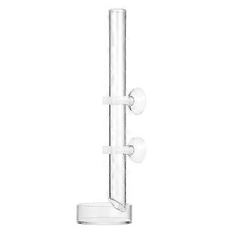 Popetpop Fish Shrimp Feeder Tube And Plate Acrylic Clear Shrimp Feeding Tube Aquarium Fish Tank Feeder For Crystal Shrimp