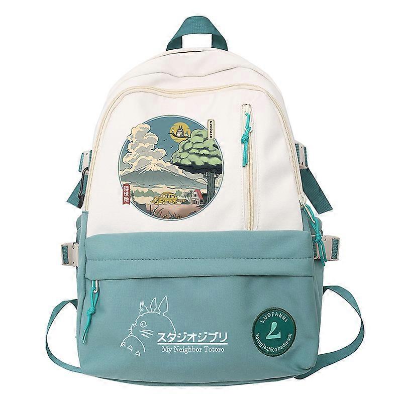 Large Capacity Totoro Printing Backpacks For Women Japanese Kawaii Schoolbag Multi-color Waterproof Cute Student Travel Rucksack