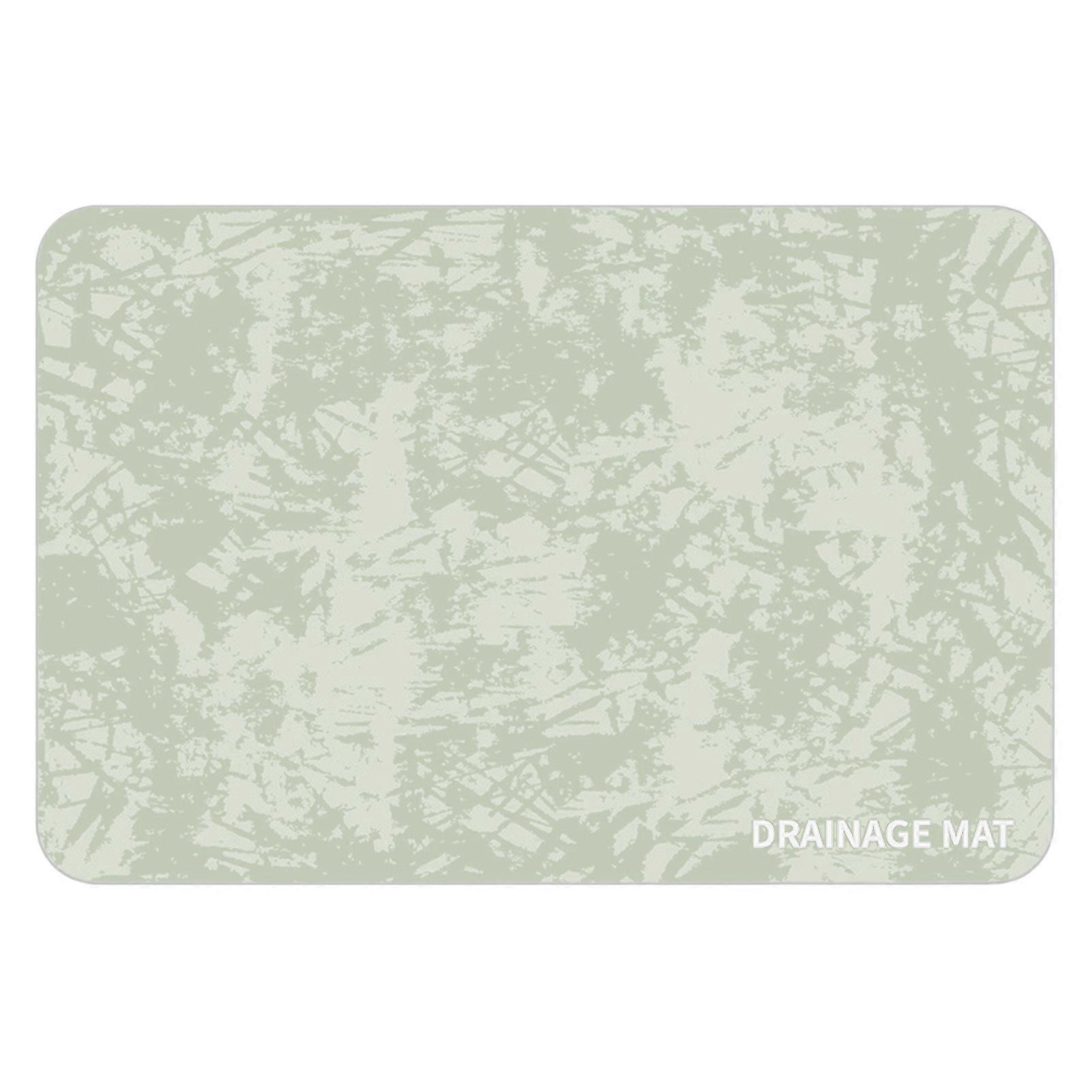 Dish Drying Mat for Kitchen Counter Non-Slip Absorbent Draining Mat Eco-Friendly Heat Resistant Dish Drying Pad for Sinks Draining Racks Jikaix