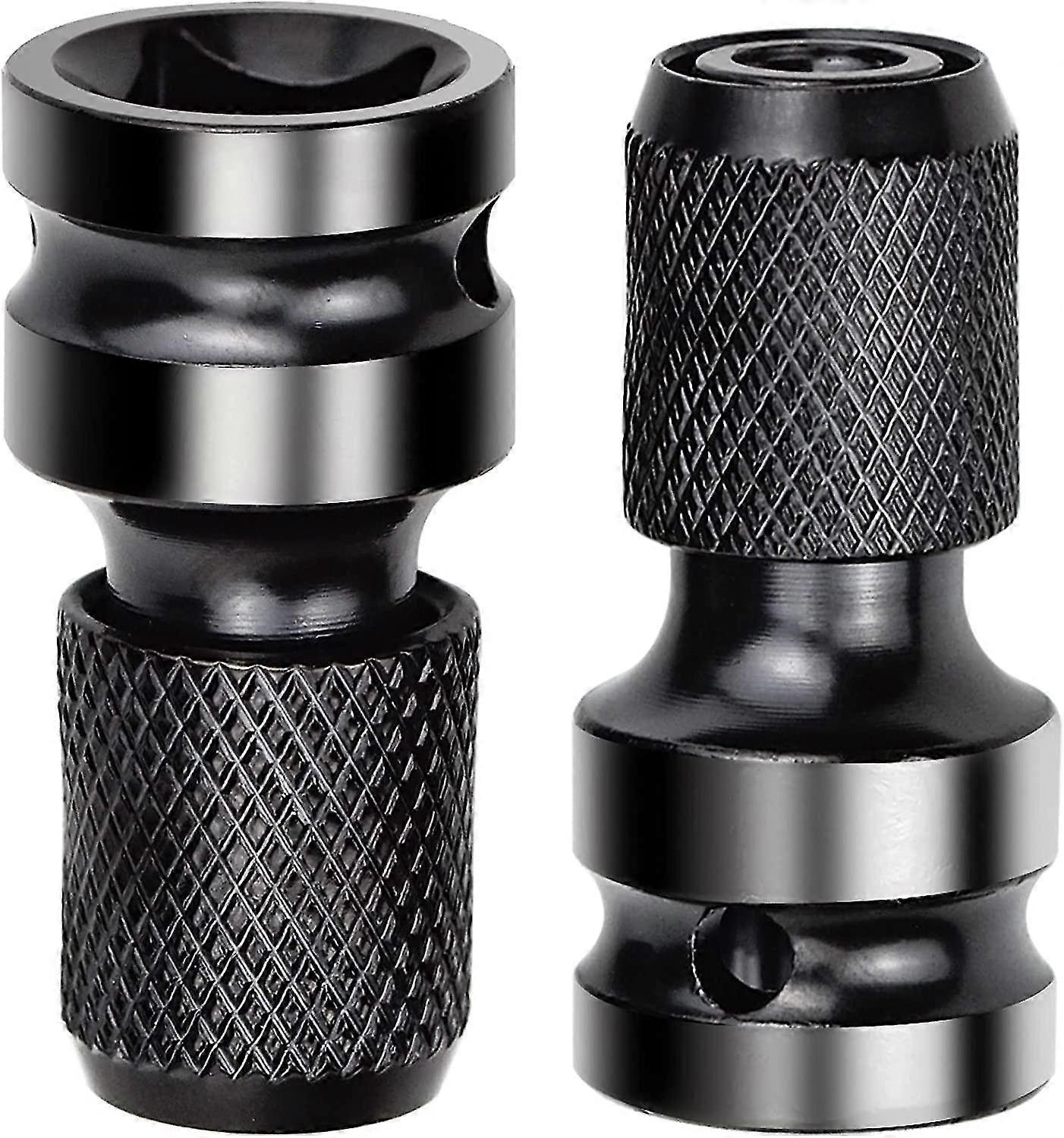 2 Pieces Socket Adapters 1/2" Square To 1/4" Impact Wrench Impact Adapter Quick Release Converter For Impact Ratchet Wrench And Screwdriver Bit Holder