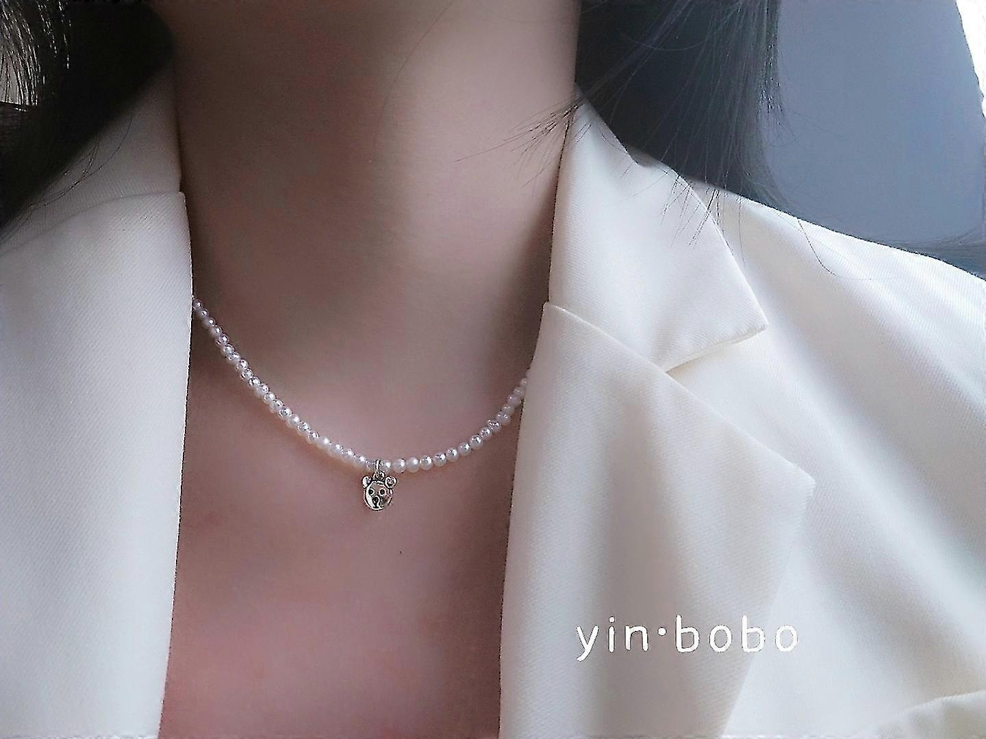 HalskettePerle Silber Modeschmuck Ac5416