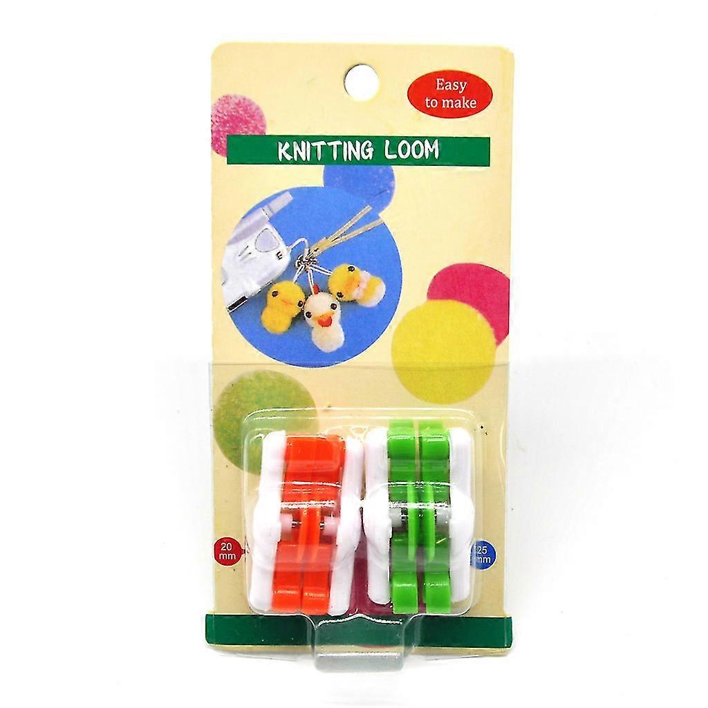 2pcs Pompom Pom-pom Maker For Fluff Ball Weaver Needle Diy Wool Knitting Craft Tool