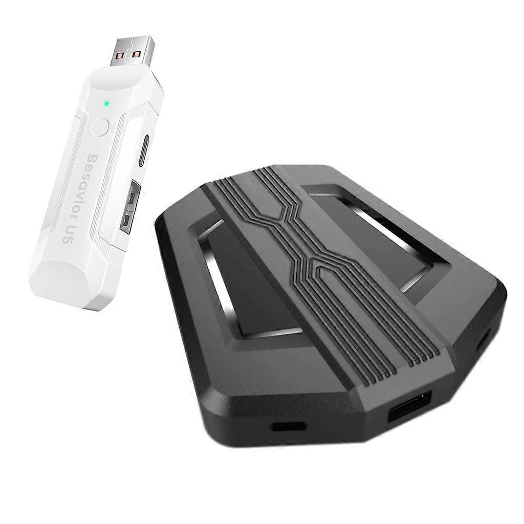 Intégration transparente du clavier et de la souris Mot-clé et adaptateur de souris Sensibilité de la souris réglable Parfait pour les consoles de jeux