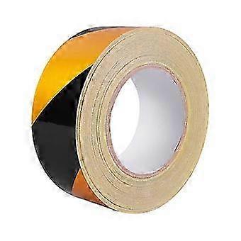 Reflective Hazard Tape, High Visibility Tape, Safety Caution Warning Tape, Black/Yellow Conspicuity Waterproof Tape, For Outdoor 50mm*25m