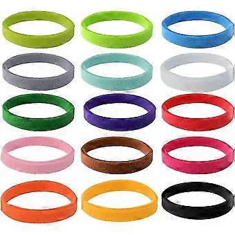 Lot de 15 colliers d'identification pour chiots, réglables et souples, pour nouveau-nés, 15 couleurs