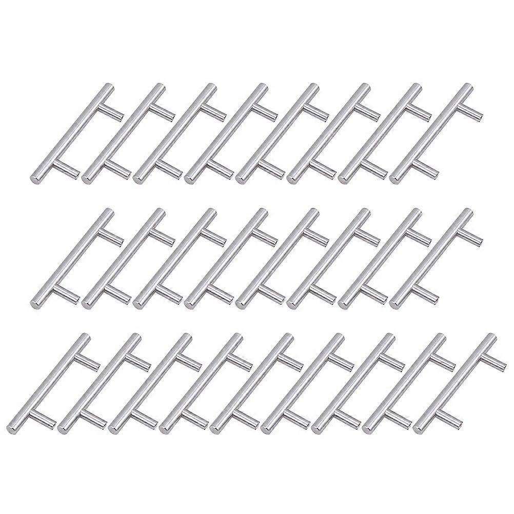 30pcs Stainless Steel Door Knobs Cupboard Pull Handles Cabinet Pulls for Home