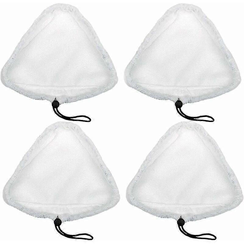 4 Pieces Triangular Microfiber Cleaning Pad, Steam Mop Pads, Universal Steam Mop Pad, For Steam Mop