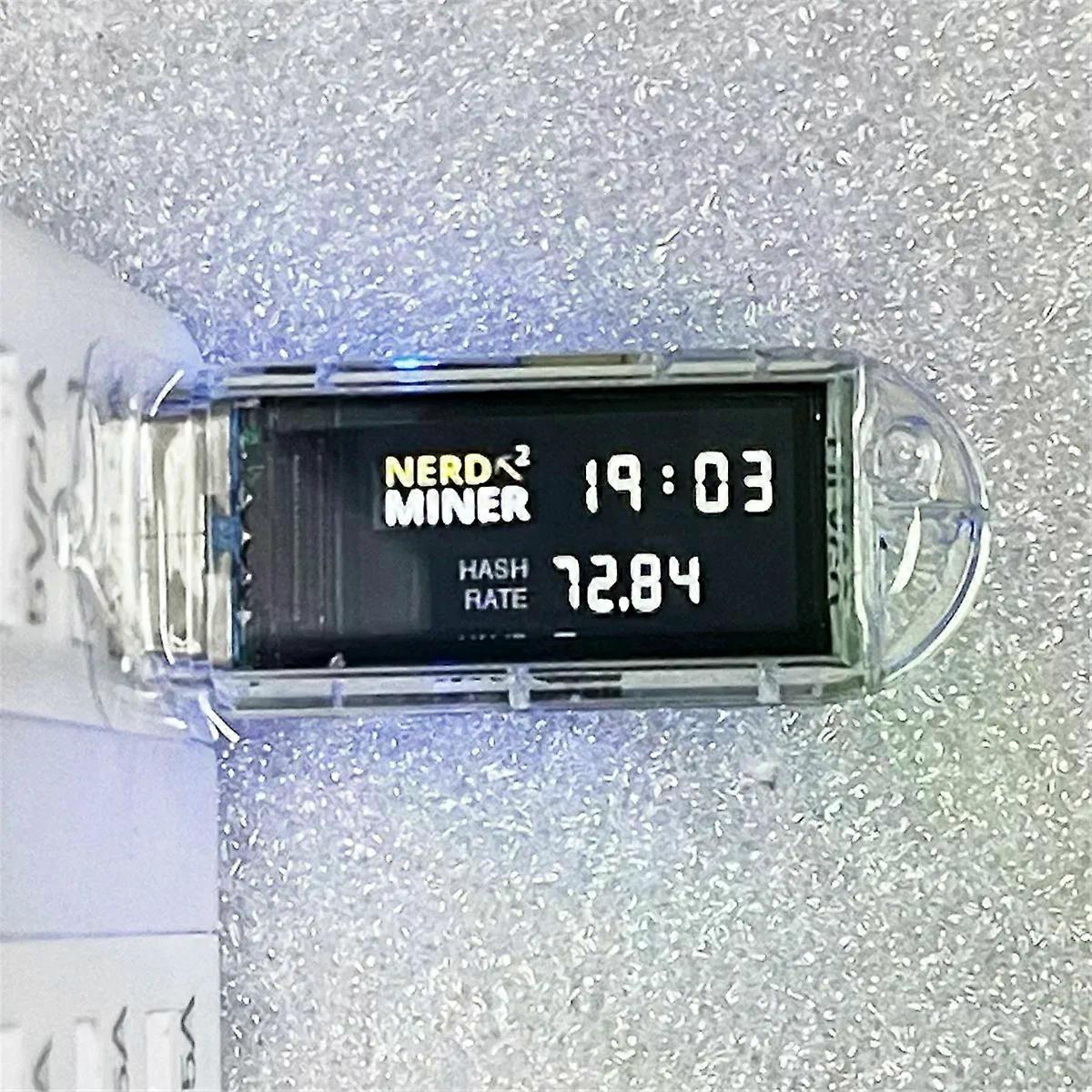 NerdMiner V2 T-Dongle S3 Hashrate 74Kh/S USB BTC Crypto Solo Lottery Miner  with Display