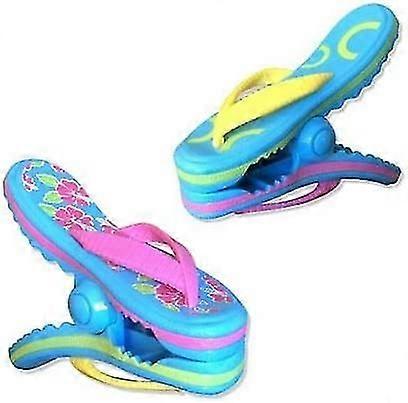 Flip-flops Beach Towel Clip Portable Towel Clip$cute Beach Towel Windproof Clip$cute Beach Flip-flop Shape Towel Clip,0230
