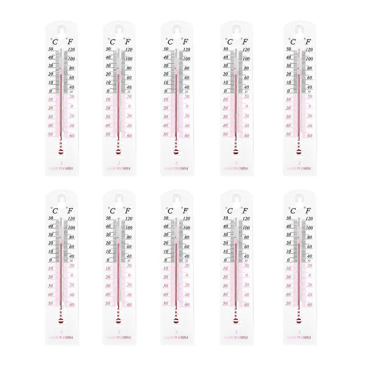 10PCS/Set Binnenthermometer Gebruik Nauwkeurige Celsius Fahrenheit Display Thermometer