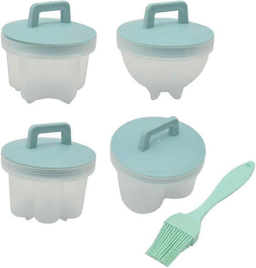 4-pack silicone egg molds for easy cleaning and long-lasting performance